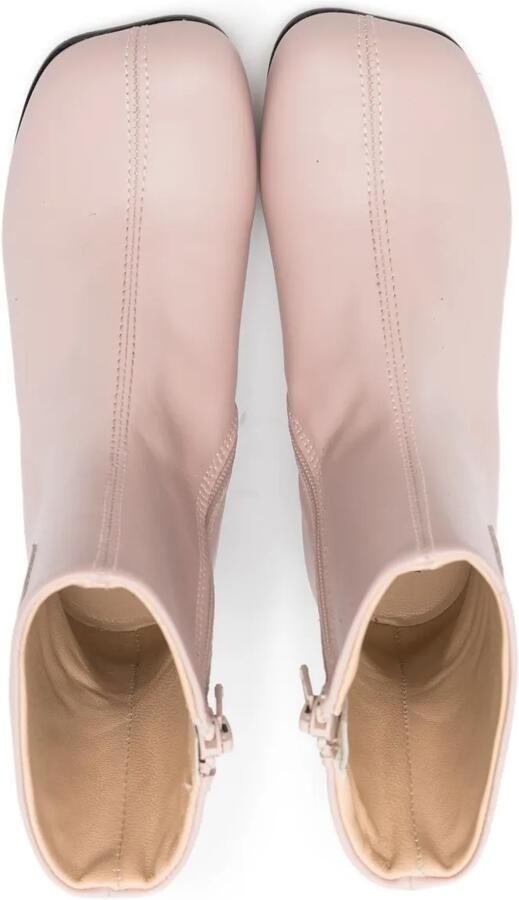 MM6 Maison Margiela Kids Tabi leren enkellaarzen Roze - Foto 3