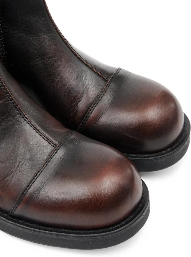 MM6 Maison Margiela Leren Chelsea boots Bruin - Foto 4