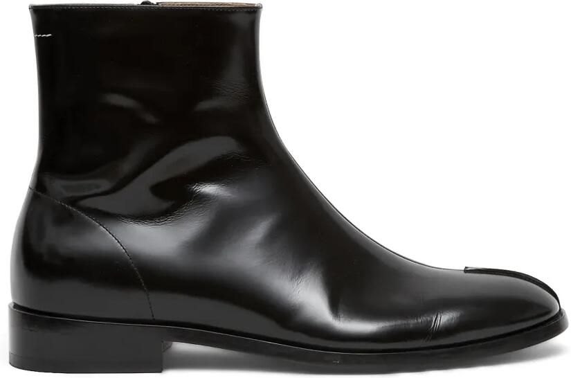 MM6 Maison Margiela Leren enkellaarzen Zwart