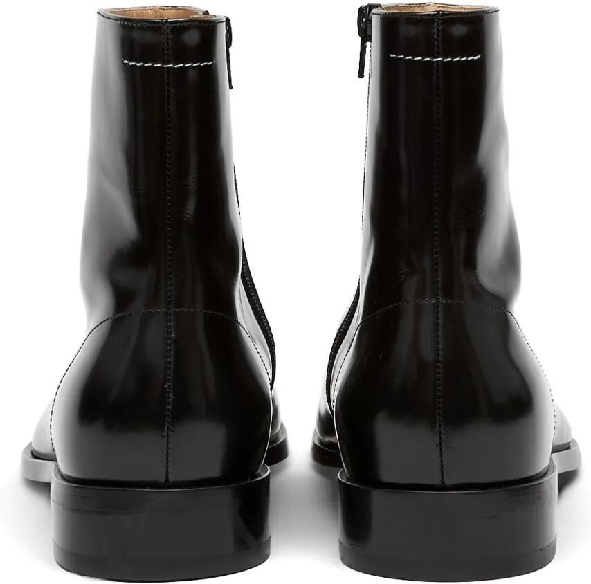MM6 Maison Margiela Leren enkellaarzen Zwart - Foto 2