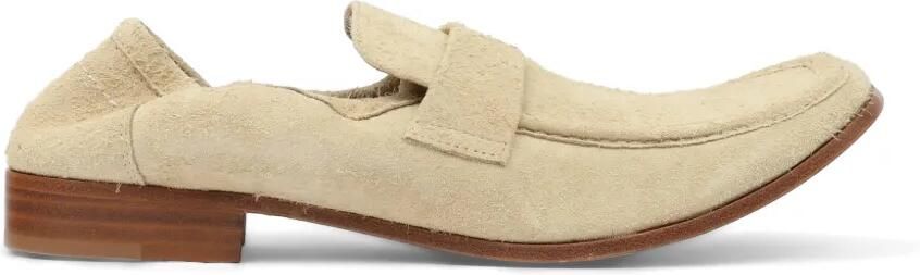 MM6 Maison Margiela Leren loafers Beige