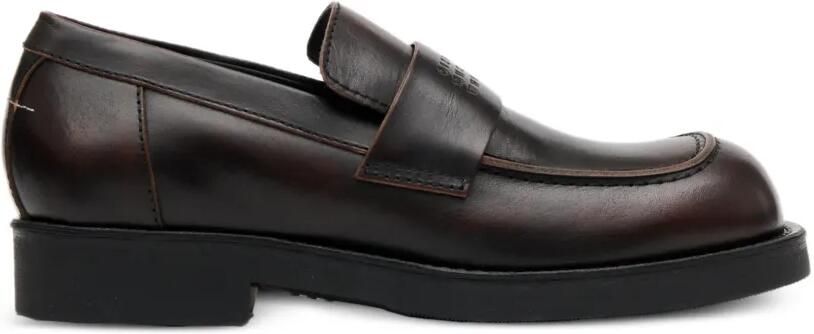 MM6 Maison Margiela Leren loafers Bruin