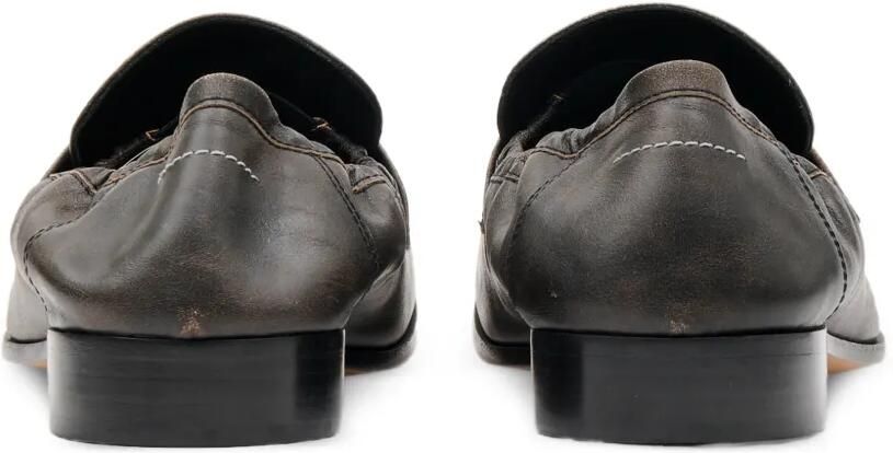 MM6 Maison Margiela Leren loafers met swingneus Bruin - Foto 4