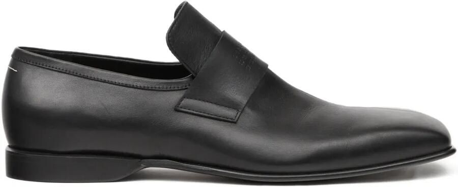 MM6 Maison Margiela Leren loafers Zwart