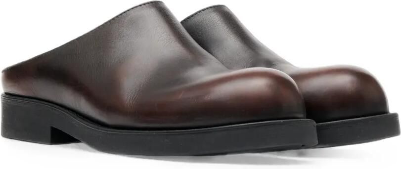 MM6 Maison Margiela Leren muiltjes met ronde neus Bruin - Foto 5