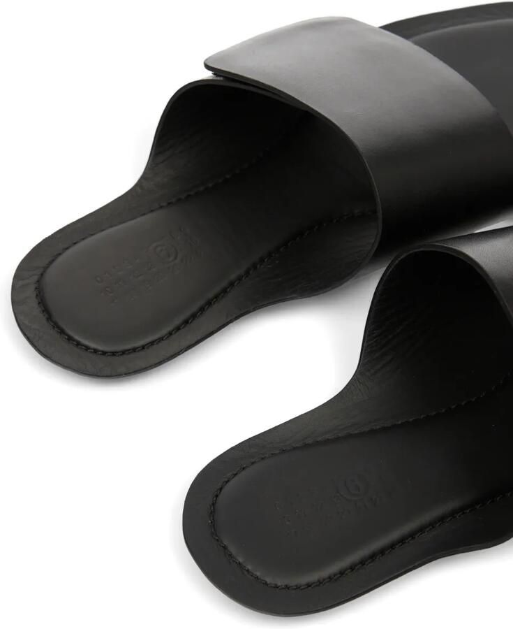 MM6 Maison Margiela Leren sandalen Zwart - Foto 4