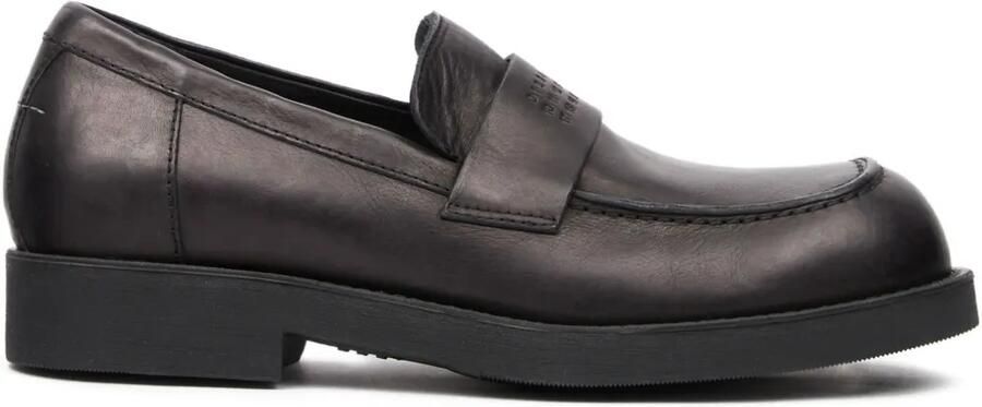 MM6 Maison Margiela Loafers met logo-reliëf Zwart