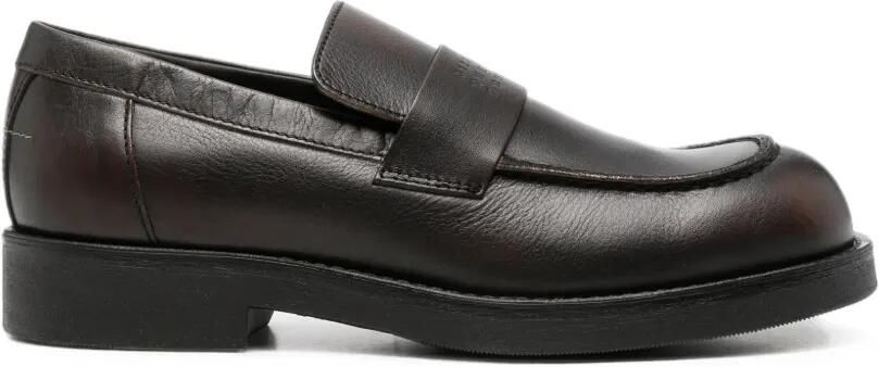 MM6 Maison Margiela Leren loafers Bruin
