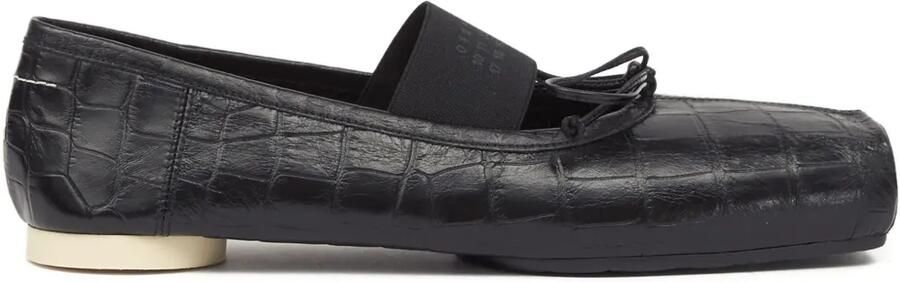 MM6 Maison Margiela Numeric ballerina's met vierkante neus Zwart