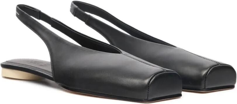 MM6 Maison Margiela Platte slingback pumps met vierkante neus Zwart - Foto 5