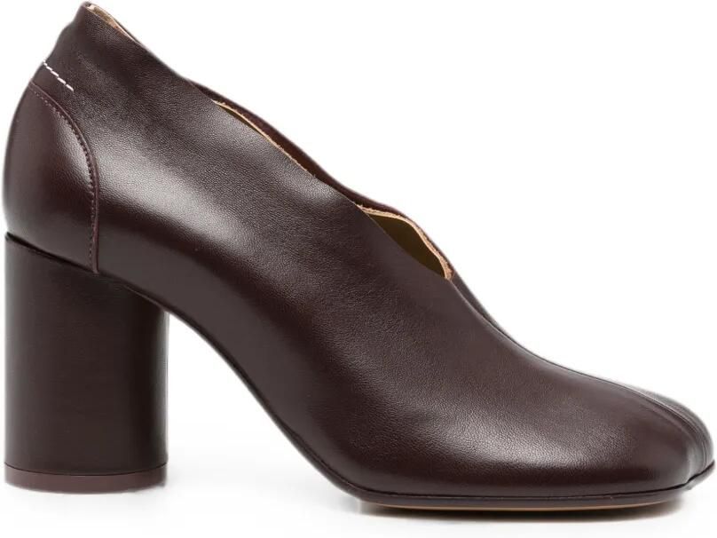 MM6 Maison Margiela Pumps met blokhak Bruin