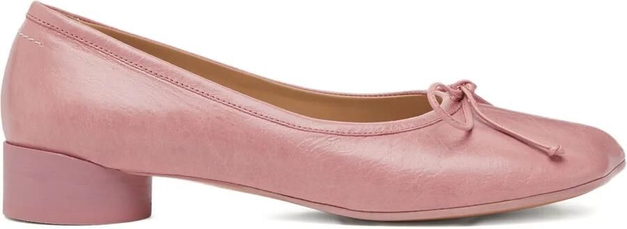MM6 Maison Margiela Pumps met blokhak en strik Roze