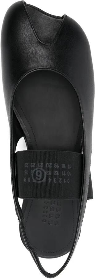 MM6 Maison Margiela Slingback sandalen met gespleten neus Zwart - Foto 3
