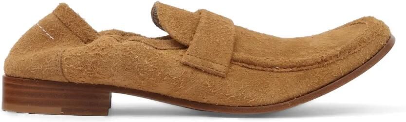 MM6 Maison Margiela Suède loafers Beige