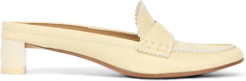 MM6 Maison Margiela Swing Toe leren loafers Beige