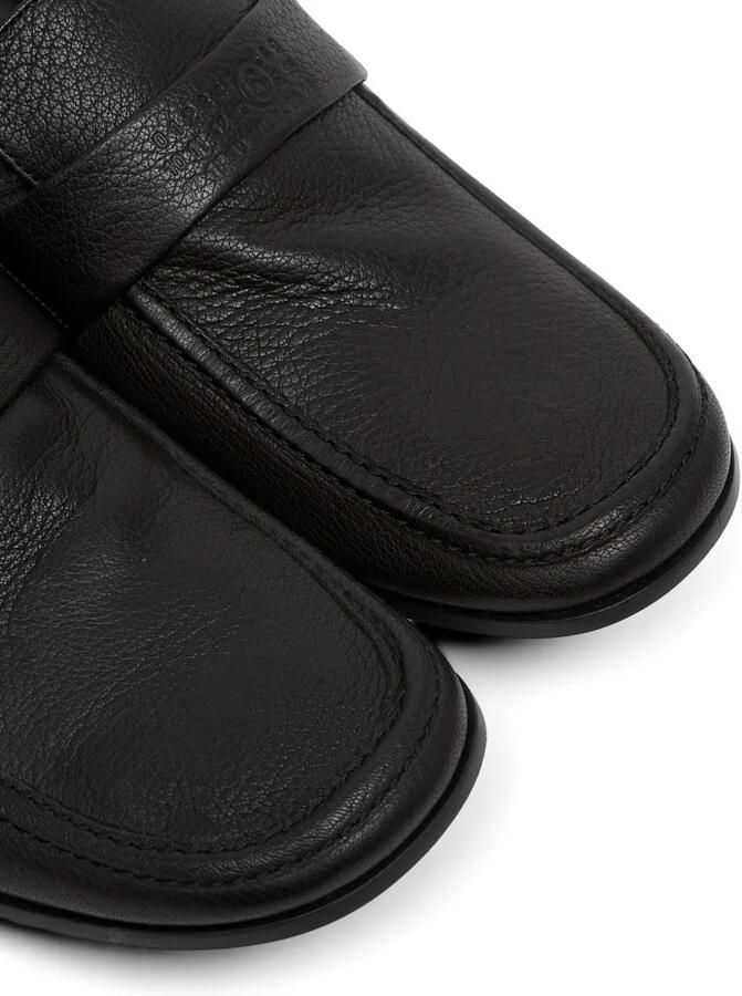 MM6 Maison Margiela Swing Toe leren loafers Zwart - Foto 2
