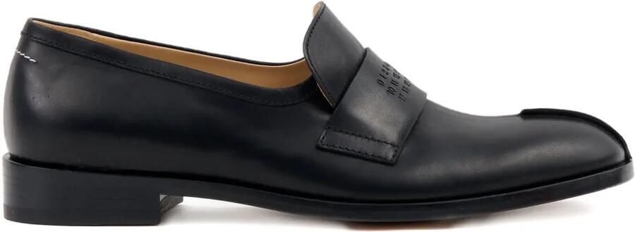 MM6 Maison Margiela Tabi leren loafers Zwart