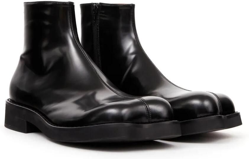 MM6 Maison Margiela Trunk leren enkellaarzen Zwart - Foto 5