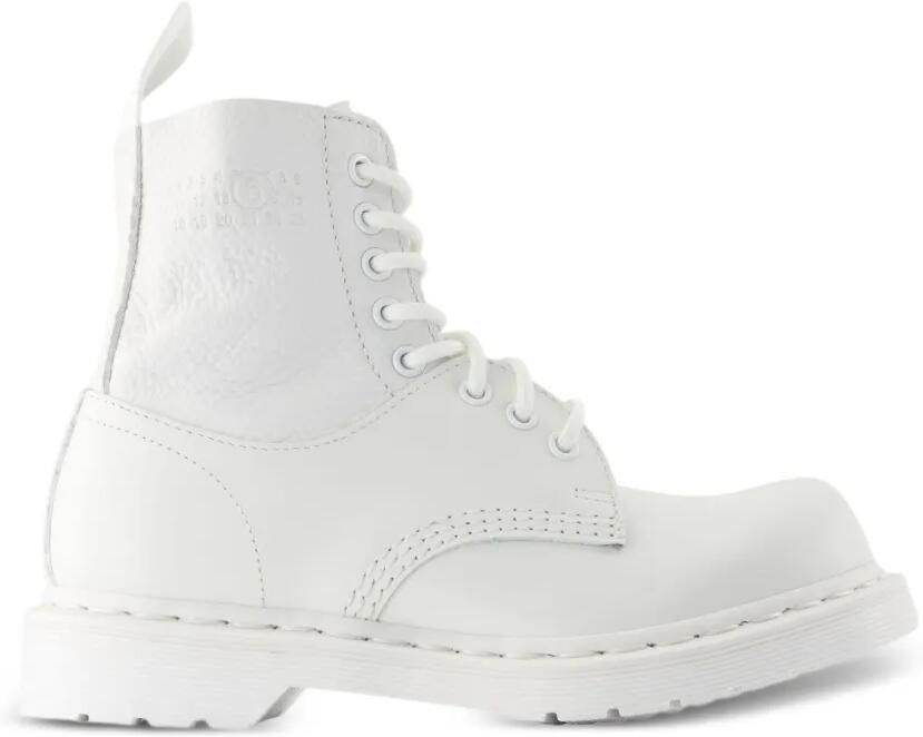 MM6 Maison Margiela x Dr. Martens 1460 enkellaarzen met veters Wit