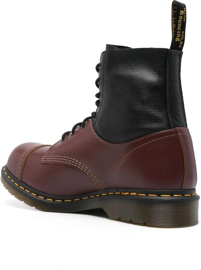 MM6 Maison Margiela x Dr. Martens enkellaarzen met colourblocking Rood - Foto 3