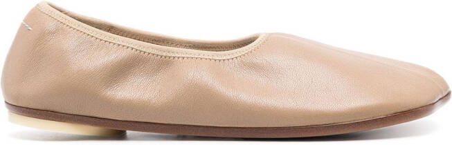 MM6 Maison Margiela Anatomic ballerina's Beige