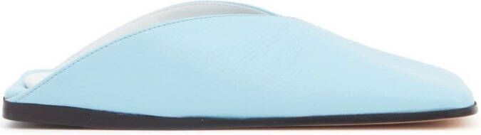 MM6 Maison Margiela Japanese leren slippers Blauw