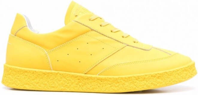 MM6 Maison Margiela Sneakers met logo reliëf Geel
