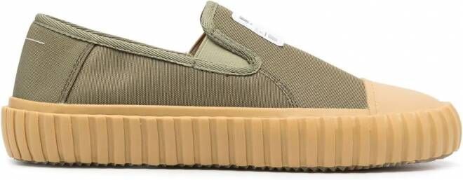 MM6 Maison Margiela Sneakers met logopatch Groen