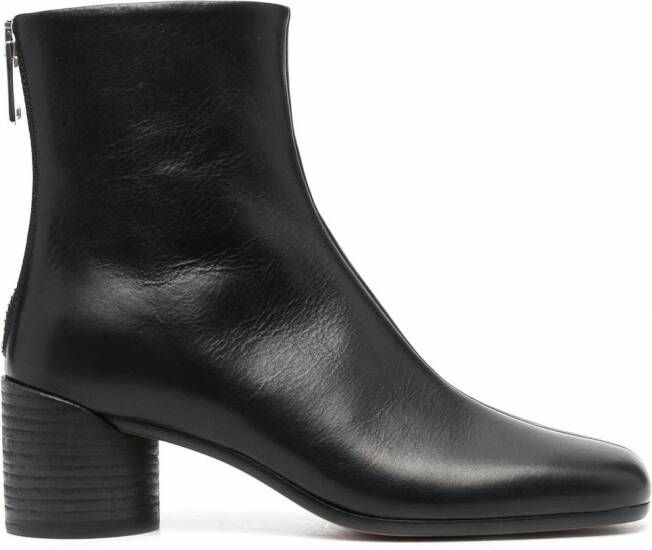 MM6 Maison Margiela Enkellaarzen met vierkante neus Zwart