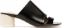 MM6 Maison Margiela Sandalen met teenring Zwart - Thumbnail 1