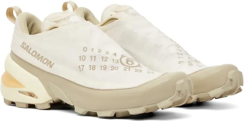 MM6 Maison Margiela X Salomon Slip-on sneakers met logoprint Beige - Foto 5