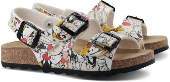 Moa Kids Looney Tunes sandalen met print Wit