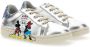 Moa Kids Mickey + Minnie sneakers met glitter Zilver - Thumbnail 1