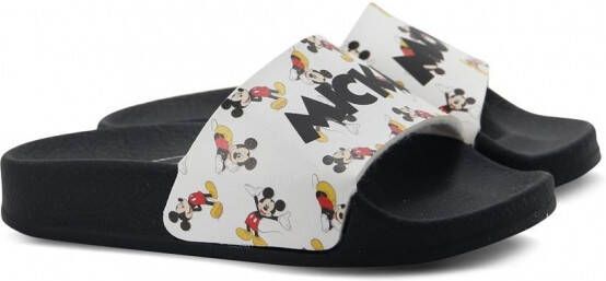 Moa Kids Slippers met print Wit