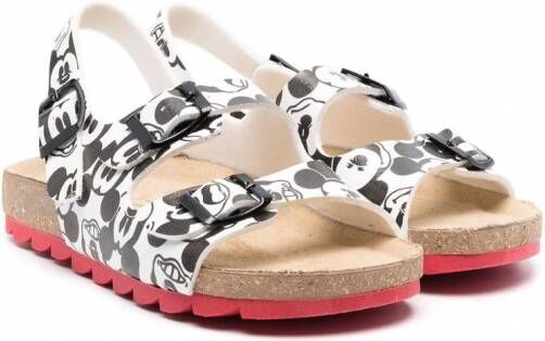 Moa Kids x Disney sandalen met Mickey Mouse print Wit