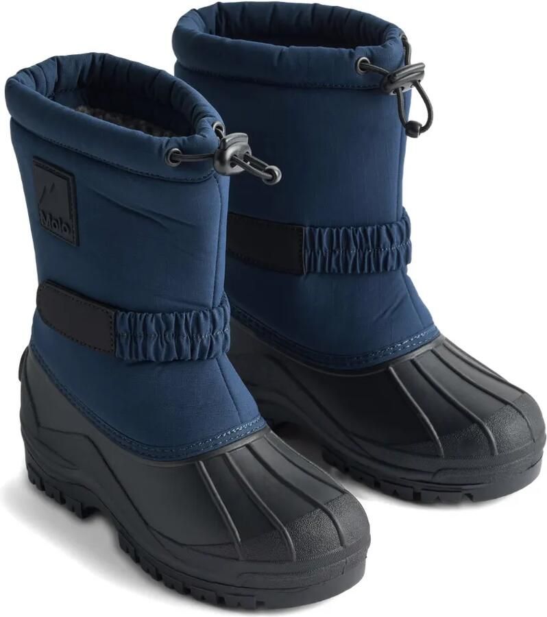 Molo Laarzen met klittenband en trekkoord Blauw
