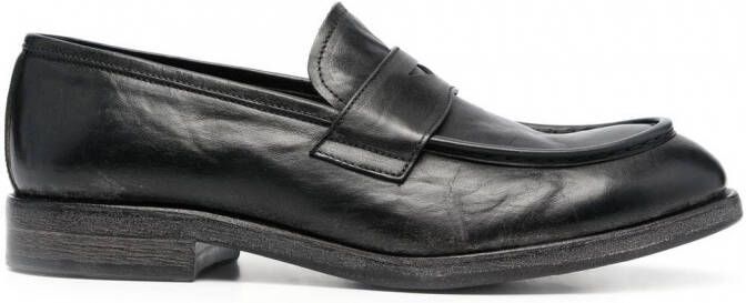 Moma Leren loafers Zwart