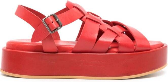 Moma Arizona leren sandalen Rood