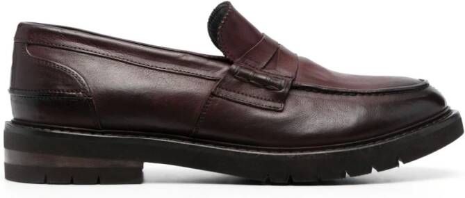 Moma Leren loafers Bruin