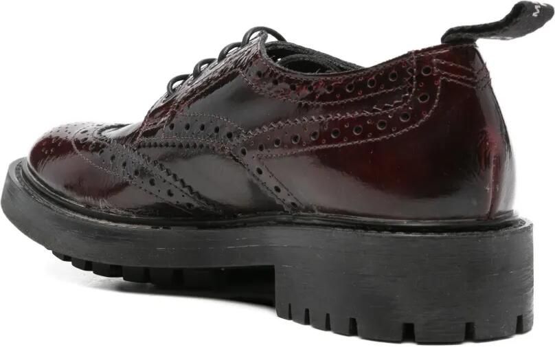 Moma Brogues met veters Rood - Foto 3