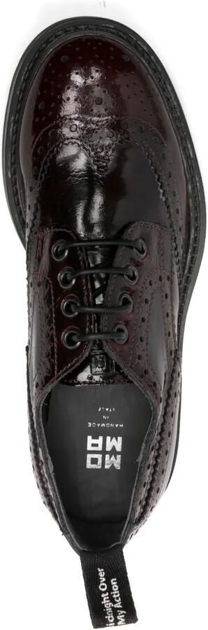 Moma Brogues met veters Rood - Foto 4