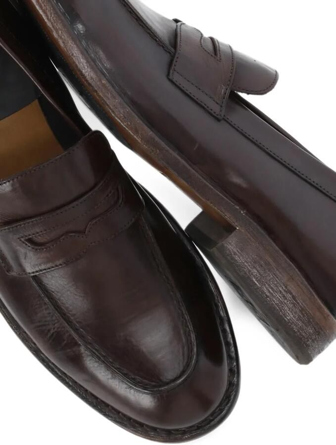 Moma leather penny-slot loafers Bruin - Foto 2
