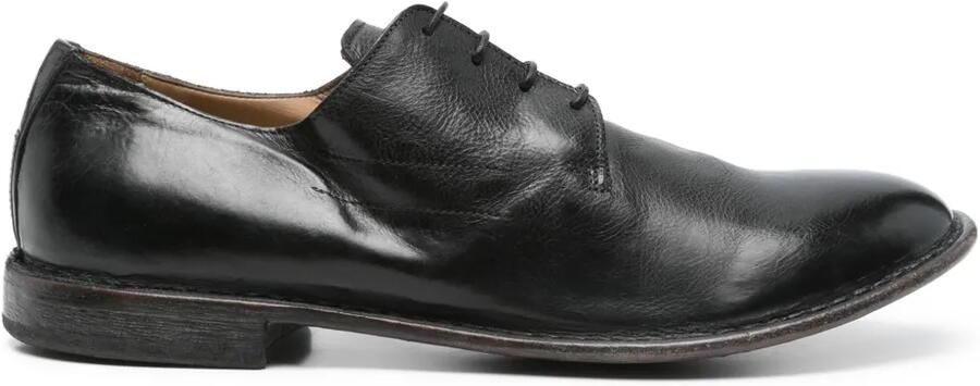Moma Leren derby schoenen Zwart