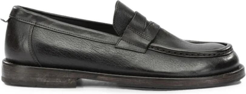 Moma Leren loafers Zwart