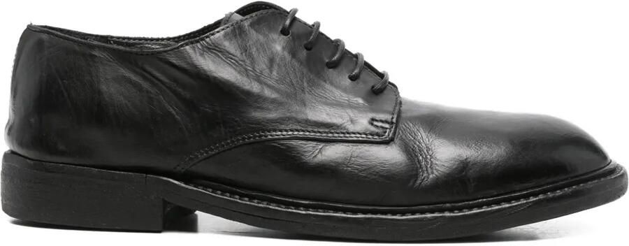 Moma Leren veterschoenen Zwart