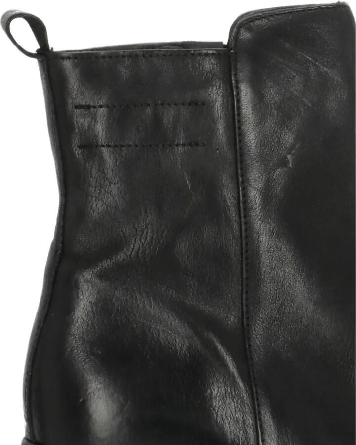 Moma side-zip leather ankle boots Zwart - Foto 4