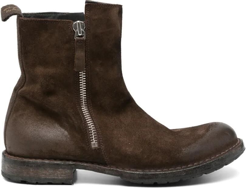 Moma side-zip suede boots Bruin - Foto 3