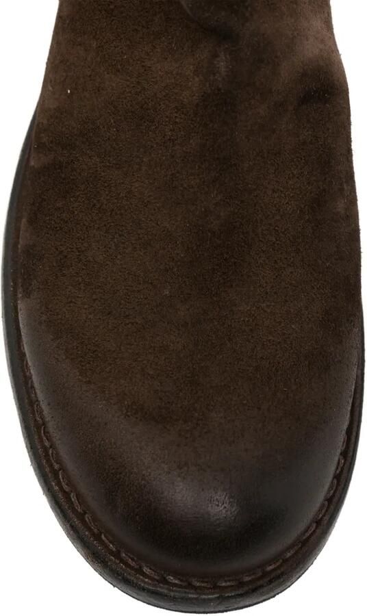 Moma side-zip suede boots Bruin - Foto 4