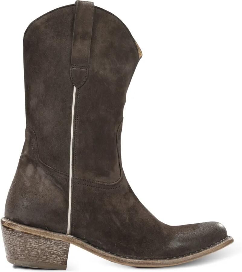 Moma Suède cowboylaarzen Bruin