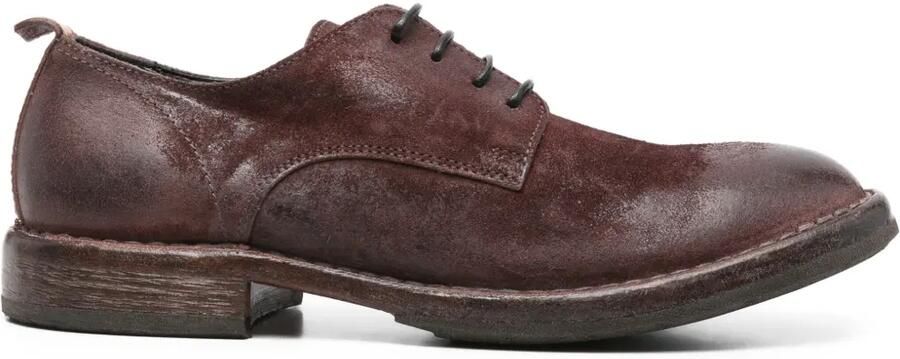 Moma Veterschoenen met ronde neus Rood